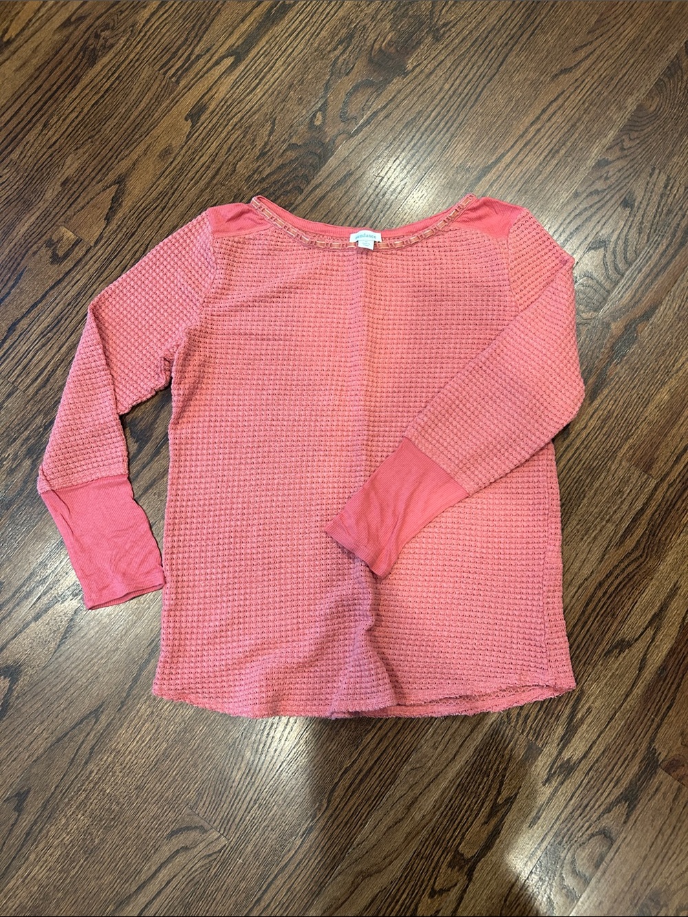 Coral Waffle Knit Long-Sleeve Top - Sundance